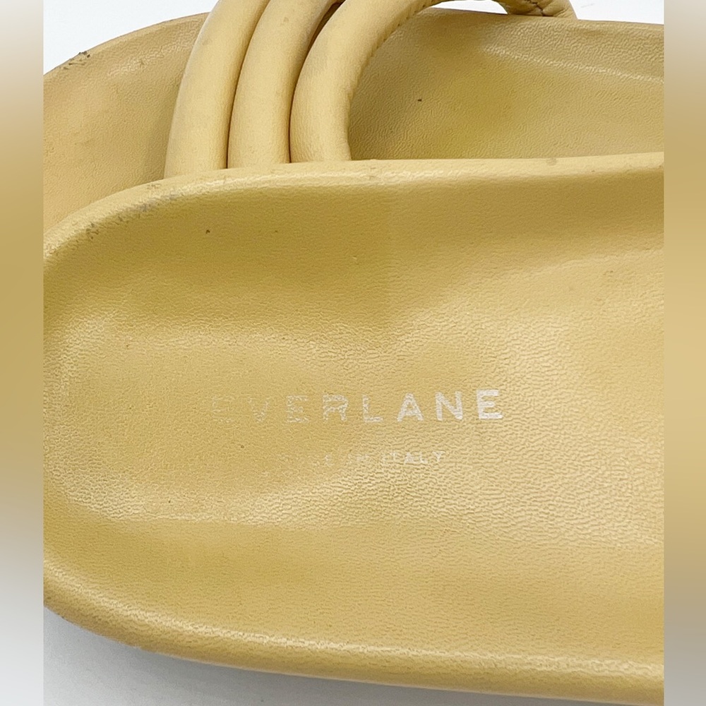 Everlane The Form Three-Strap Yellow Sandal Size 7 - Picture 10 of 11